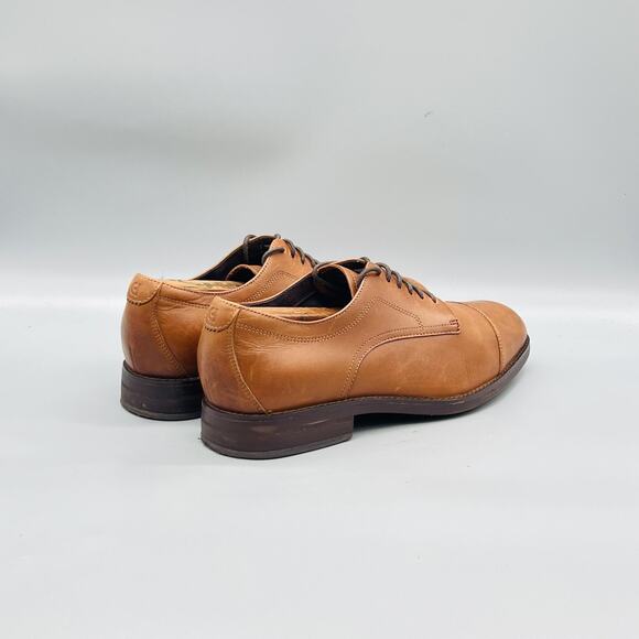 Cole Haan Shoes Mens 8 Brown Leather Cap Toe Derby Oxford Slip On Dress Comfort main image 9